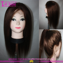 Usine prix top mode stock indiens remy straight yaki léger full lace wigs